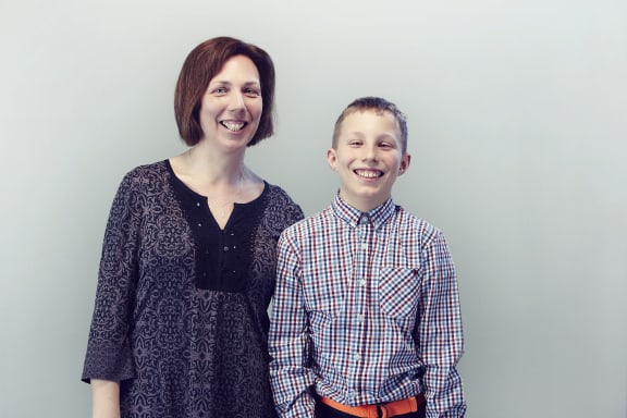 Thomas Frith and his mother, Deborah Fletcher