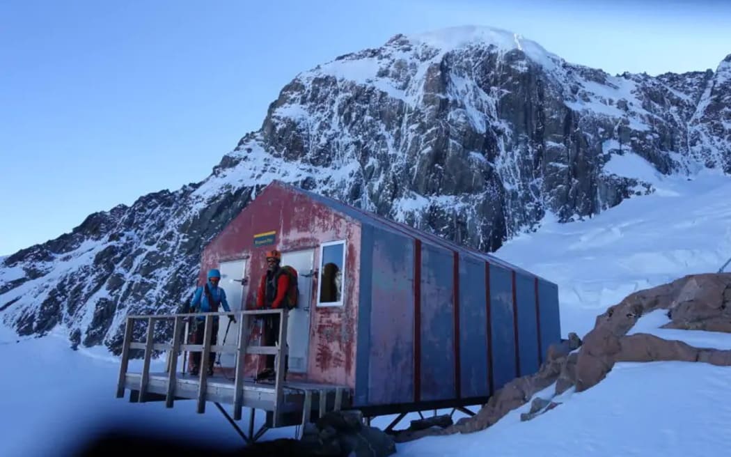 The Department of Conservation's Empress Hut on Aoraki / Mount Cook.