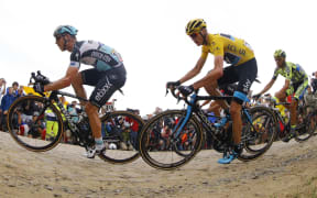 Tour de France leader Tony Martin before the latest crash.