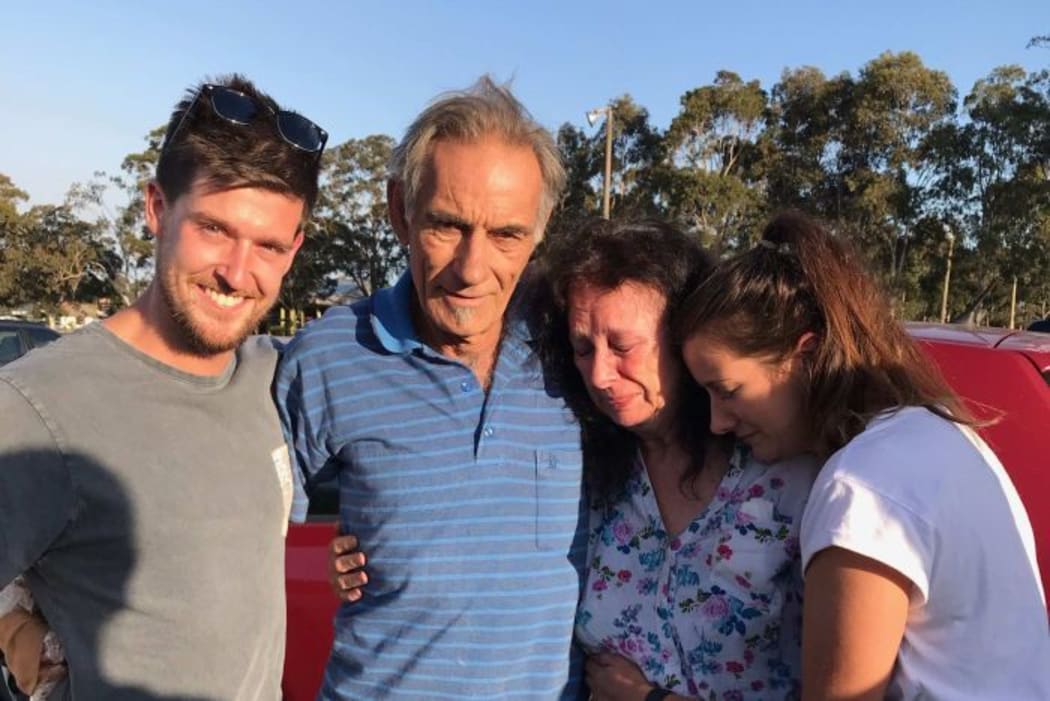 Mary and Dennis Gilbert's family, including daughter Hannah (right), did not know for some time whether the couple had survived.