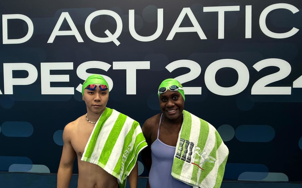 Thomas Chen, left, and Jhnayali Tokome-Garap