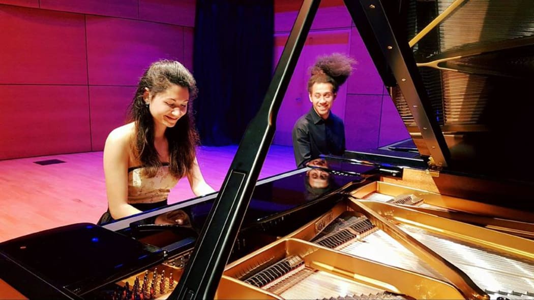 University of Waikato Conservatorium of Music Postgraduate students Noelle Dannenbring & Liam Wooding
