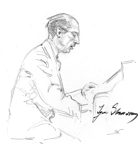 Igor Stravinsky by Hilda Wiener