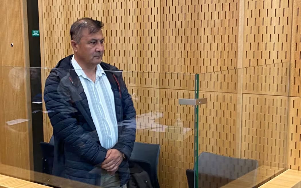 Abdul Ahmadi appears for sentencing in the Christchurch District Court.