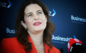 Finance Minister Nicola Willis making the announcement in Auckland.