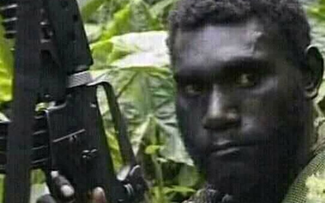 A young Ishamel Toroama during his time as a member of the Bougainville Revolutionary Army.