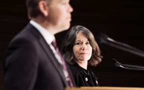 Covid-19 Response Minister Chris Hipkins and Director of Public Health Dr Caroline McElnay giving an update on Covid-19.