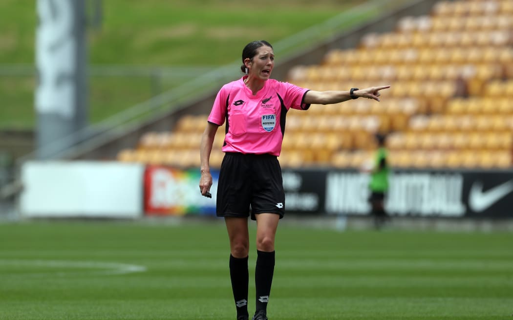 Referee Anna-Marie Keighley.