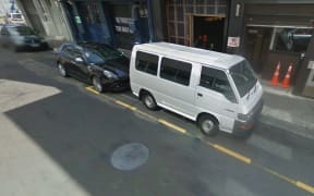 The "loading zone" on Wellington's Holland Street may look fairly official, but it's been painted on without council approval.