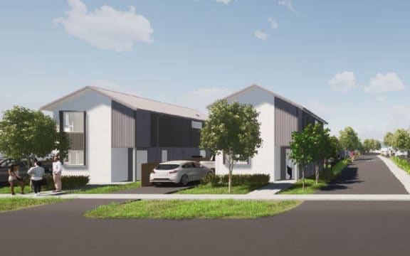 Kāinga Ora homes being built in Kaitāia.