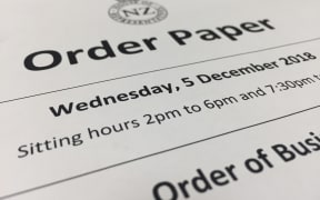The Order Paper cover for Dec 5th