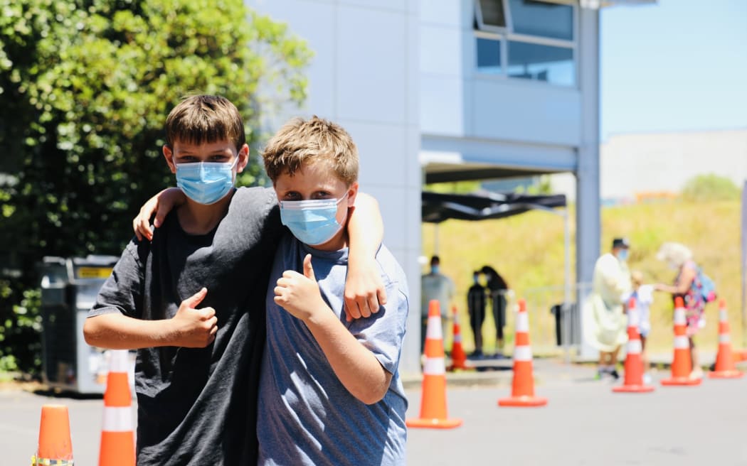 Two children get their first Covid-19 vaccination on the first day New Zealand children aged under 12 were able to be vaccinated against the virus.