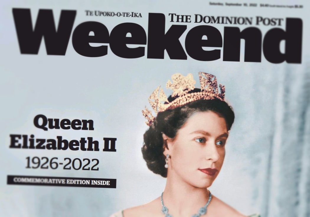 Weekend Dominion Post tribute to QE2.