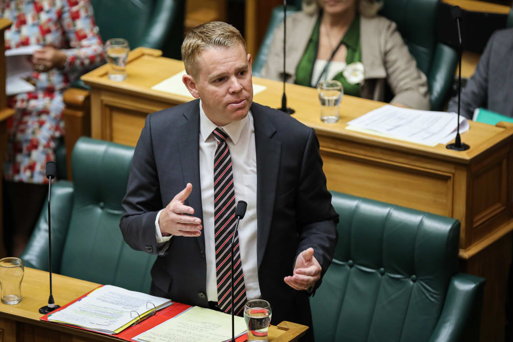 Chris Hipkins speaks in an urgent debate on the travel bubble