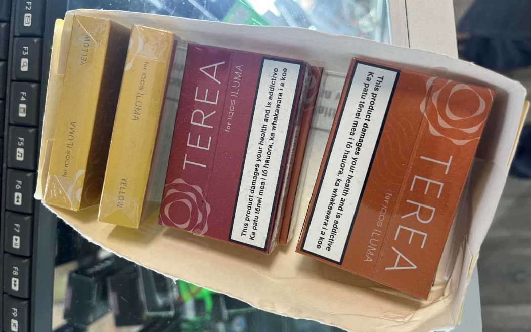A range of IQOS vape products on offer in Christchurch on Wednesday afternoon