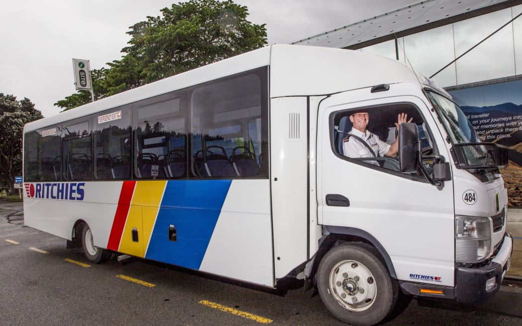 A Ritchies shuttle, used for the Picton New Year's Eve event in 2016.