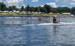 Waka Ama sprints at Lake Karapiro