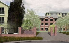 A computer-generated image of Ryman Healthcare's Petone retirement village.