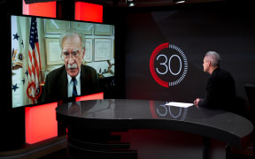 Guyon Espiner interviews Amb. John Bolton at Whakaata Māori