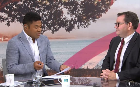 Feeding a troll on Breakfast: TVNZ's Daniel Faitaua read's a tweet from British provocateur Katie Hopkins on air.
