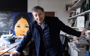 French biochemist and endocrinologist Etienne-Emile Baulieu, poses during a photo session in his office at the Kremlin-Bicetre hospital in Kremlin-Bicetre, outside Paris, on March 17, 2023. Baulieu is worldwide known for his work on RU486 (Mifepristone) and has been termed the "Father" of the abortion pill. (Photo by JOEL SAGET / AFP)