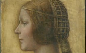 La Bella Principessa, a chalk and ink profile portrait,  purportedly by Leonardo da Vinci