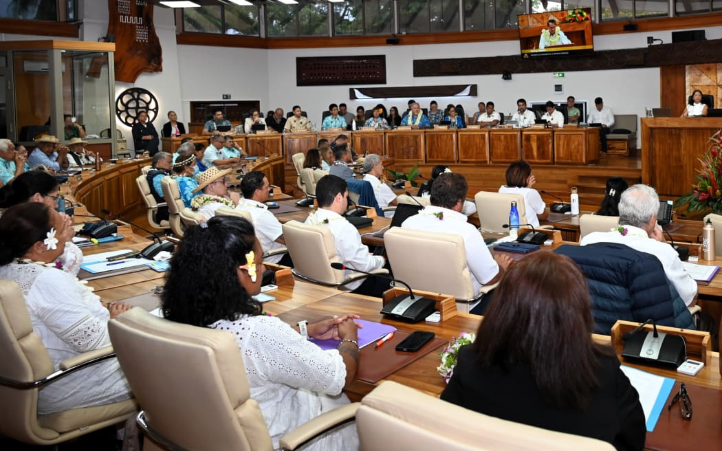 Territorial Assembly of French Polynesia in session on Thursday, 9 April 2026 (Friday, 10 April NZT).