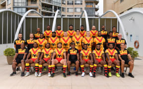 The PNG Kumuls squad to face Toa Samoa in the 2019 Oceania Cup.