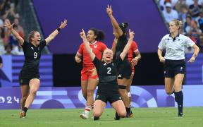 New Zealand v Canada, Rugby Sevens - Women’s gold medal match, Paris Olympics at Stade de France, Paris, France on Thursday 30 July 2024. 
Photo credit: Iain McGregor / www.photosport.nz