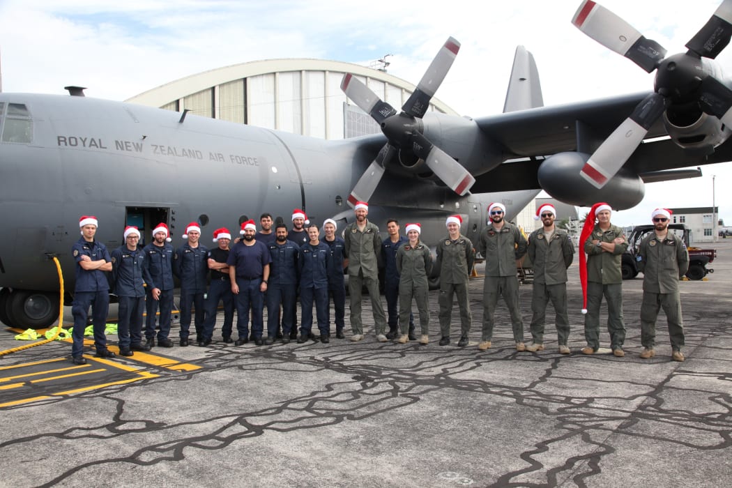 RNZAF Operation Christmas Drop 2019 team