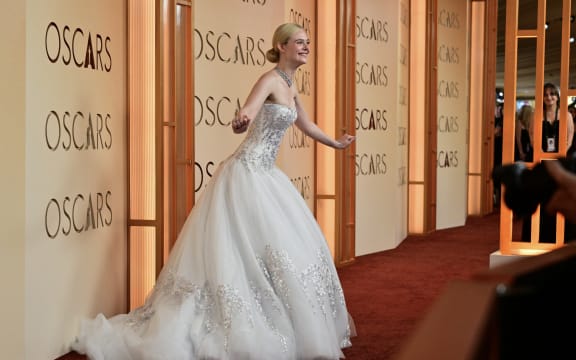 US actress Elle Fanning attends the 98th Annual Academy Awards at the Dolby Theatre in Hollywood, California on March 15, 2026. (Photo by Frederic J. Brown / AFP)