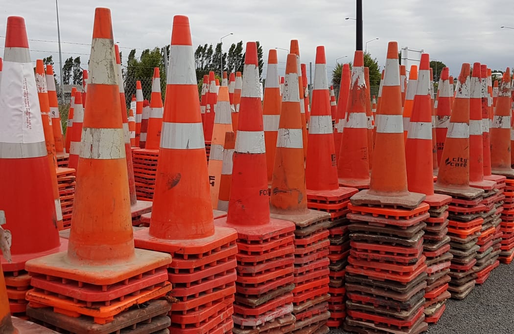 Road cones lost now found by the conemobile