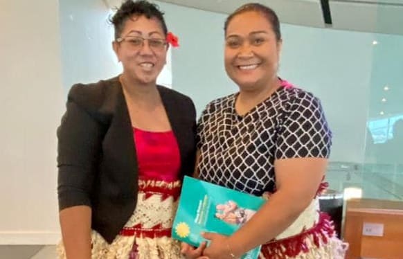 Rotuman community leaders Fesaitu Solomone and Darlene Inia.