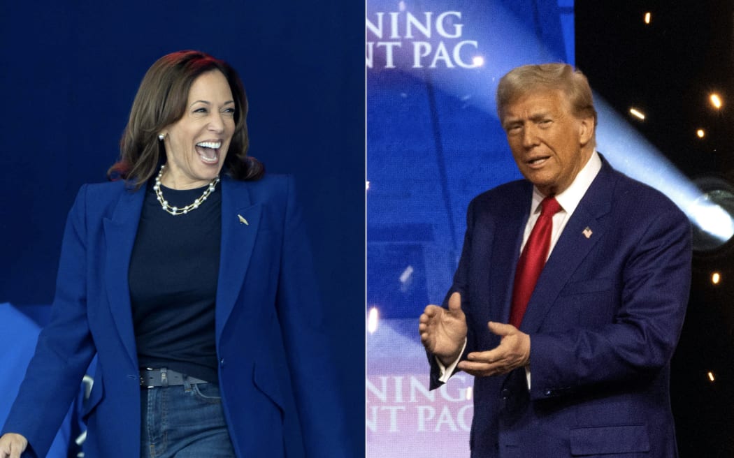 Kamala Harris and Donald Trump rally in events on 31 October 2024.