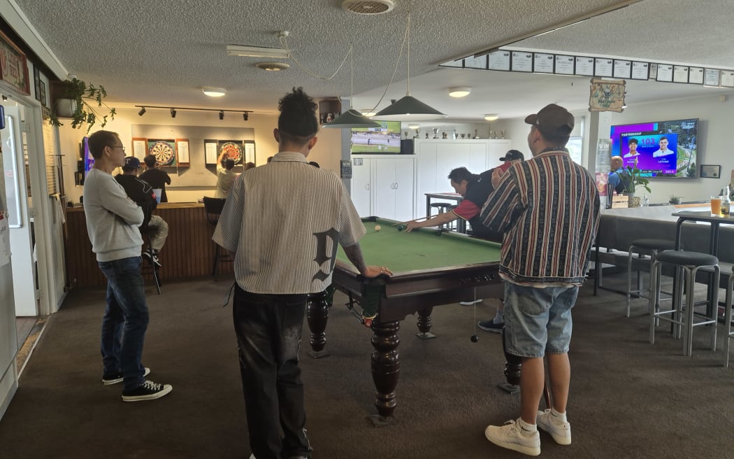 The sports bar at the Hallyburton Johnstone Sports Club in Point Chevalier.