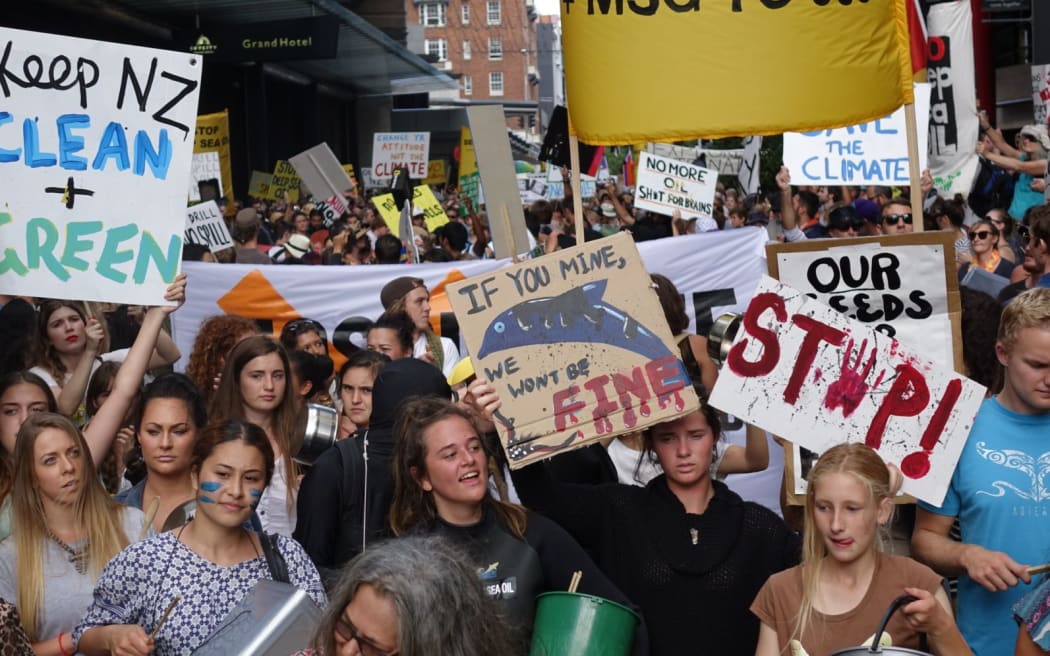 Greenpeace claims more than 3000 people have arrived at SkyCity Convention Centre where a summit is being held.