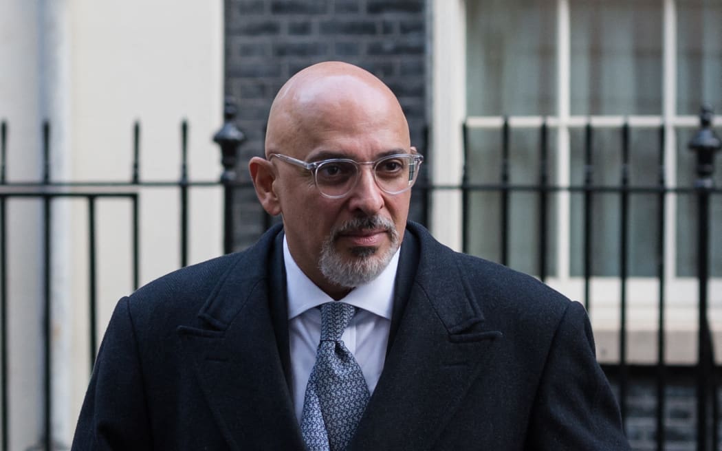 LONDON, UNITED KINGDOM - FEBRUARY 08, 2022: Secretary of State for Education Nadhim Zahawi leaves Downing Street in central London after attending Cabinet meeting on February 08, 2022 in London, England. (Photo by WIktor Szymanowicz/NurPhoto) (Photo by WIktor Szymanowicz / NurPhoto / NurPhoto via AFP)