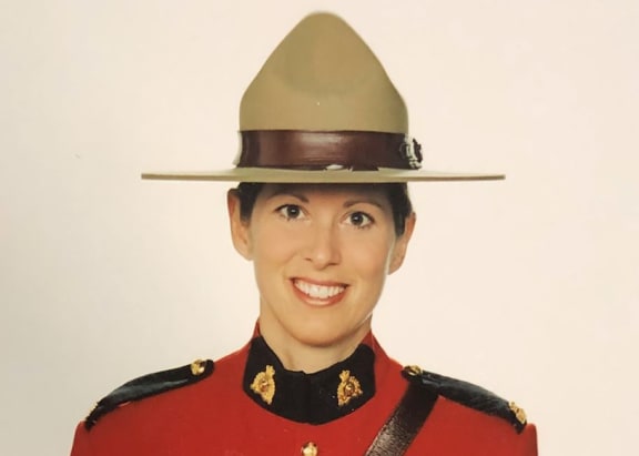 This undated and unlocated handout photo released on April 19, 2020 by the Royal Canadian Mounted Police (RCMP) in Nova Scotia via Facebook shows Constable Heidi Stevenson, a 23-year veteran of the force, who was among the victims of a shooting rampage in Nova Scotia.