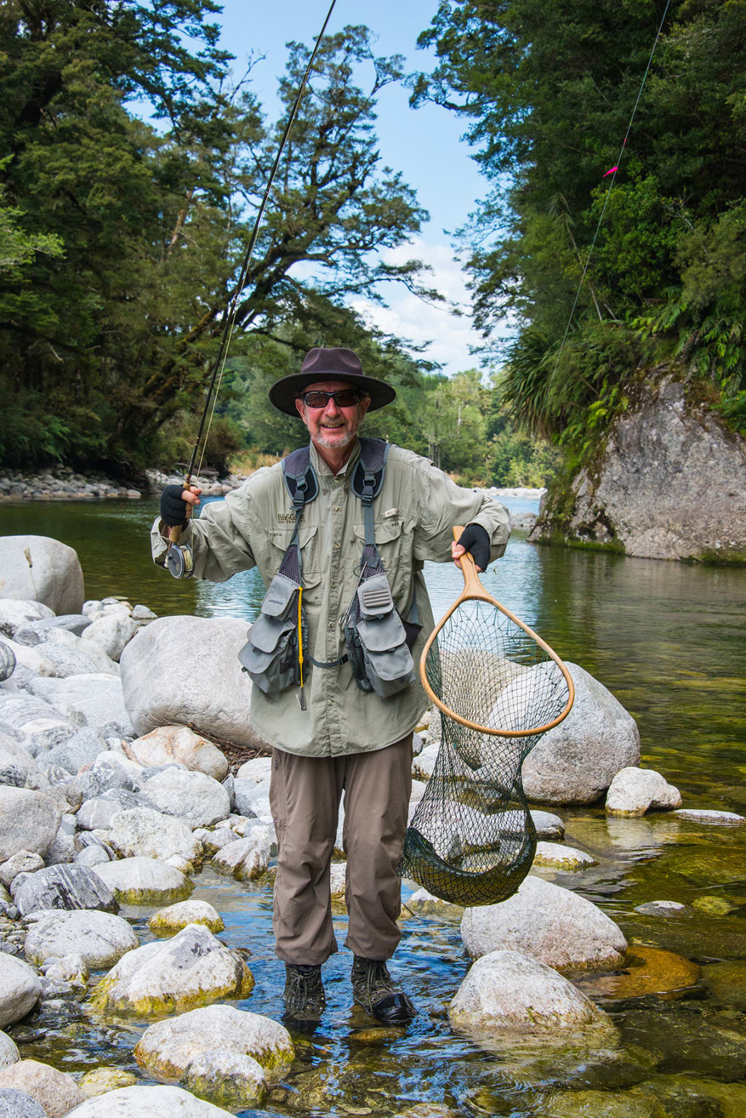 Les Hill, who's the author of 'Hooked for Life: A Celebration of Fly Fishing'.