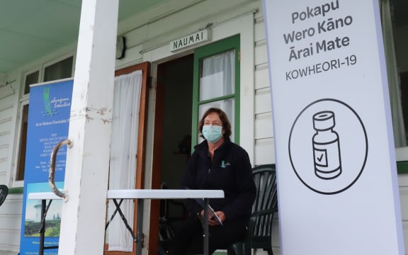 Kahungunu Executive clinical lead Julie Duffell at the Catholic drop-in centre vaccination clinic.