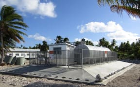 The new fuel depot on Penrhyn, handed over by the Tropic Twilight multinational task group.