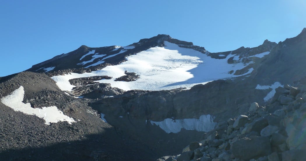 Mangaehuehu Glacier, Mount Ruapehu.