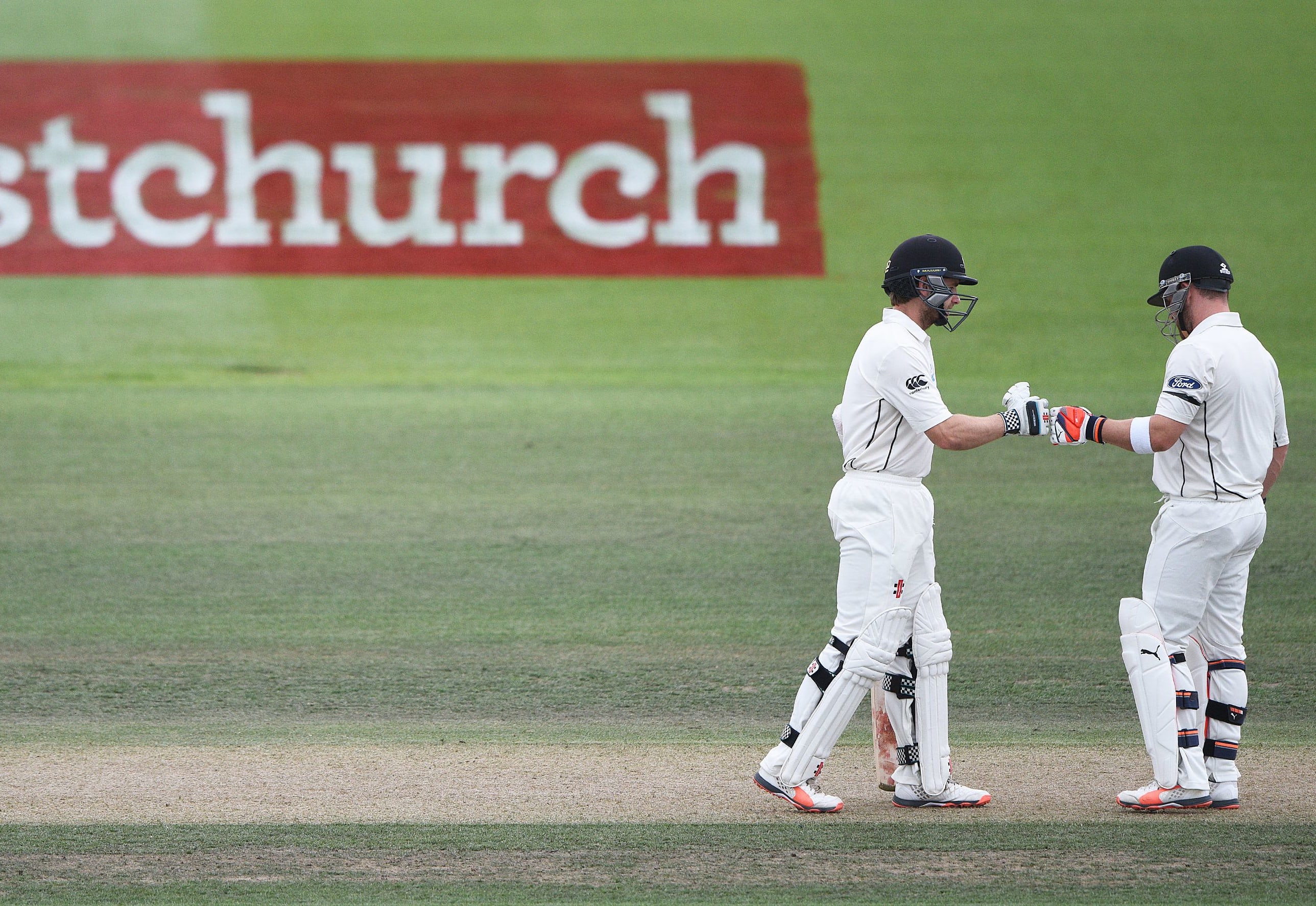 Kane Williamson and Brendon McCullum in Christchurch 2016.