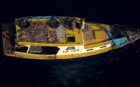 Fishermen on board on the Lewa were located by crew on a Royal New Zealand Air Force P-8A Poseidon.