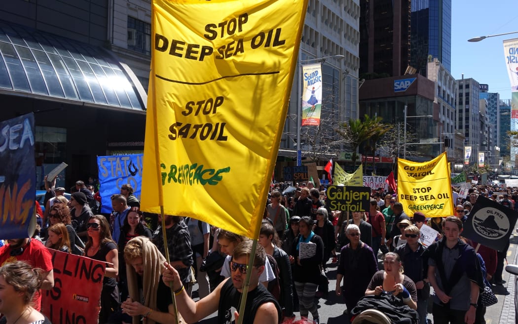 More than 500 people took part in the protest today.
