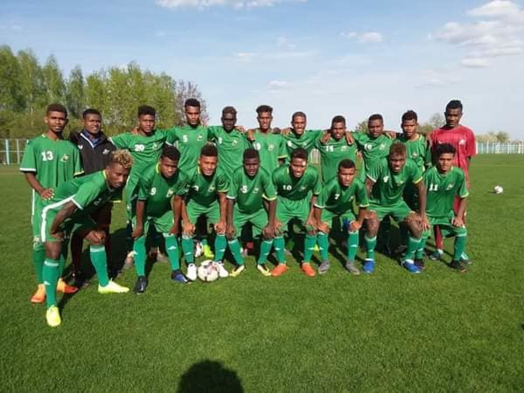 Solomon Islands U17s in Europe.