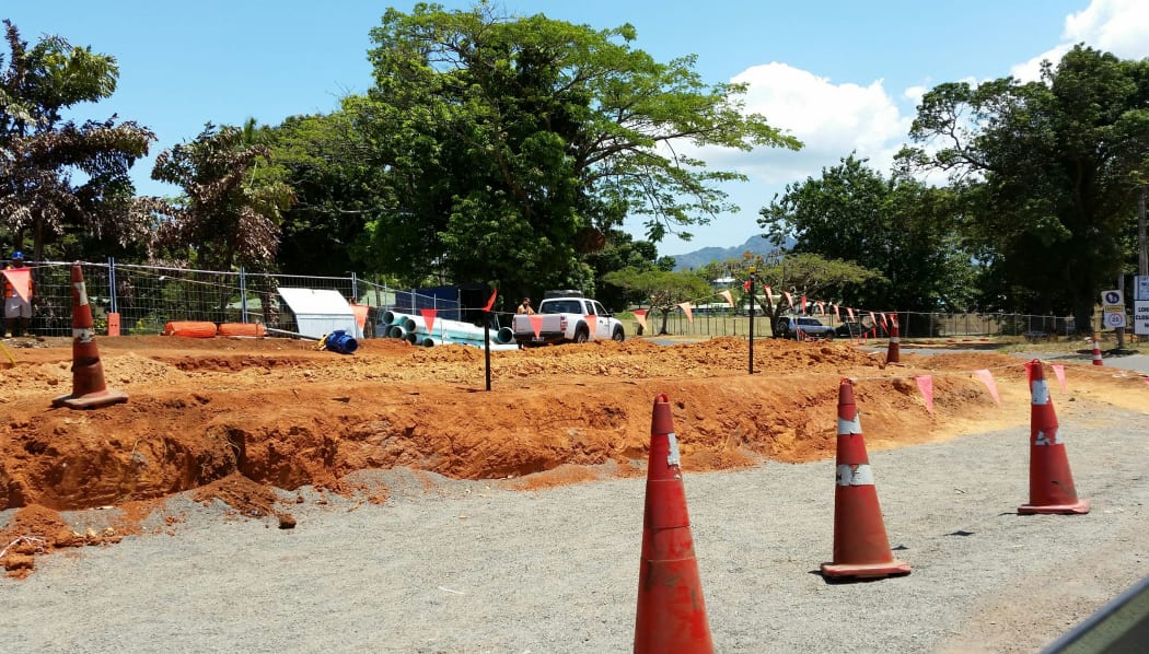Fiji roadworks, near Nadi.