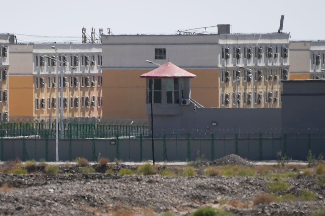Buildings at the Artux City Vocational Skills Education Training Service Center, believed to be a re-education camp where mostly Muslim ethnic minorities are detained, north of Kashgar in China's Xinjiang region.