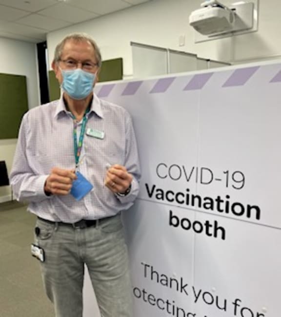 Anaesthetist and vaccinator Julian Fuller.