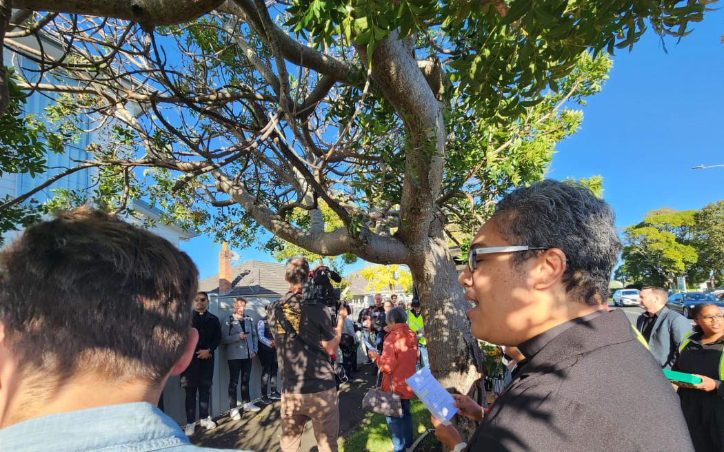 Vigil for Kyle Whorrall in Auckland who was attacked at an Auckland bus stop